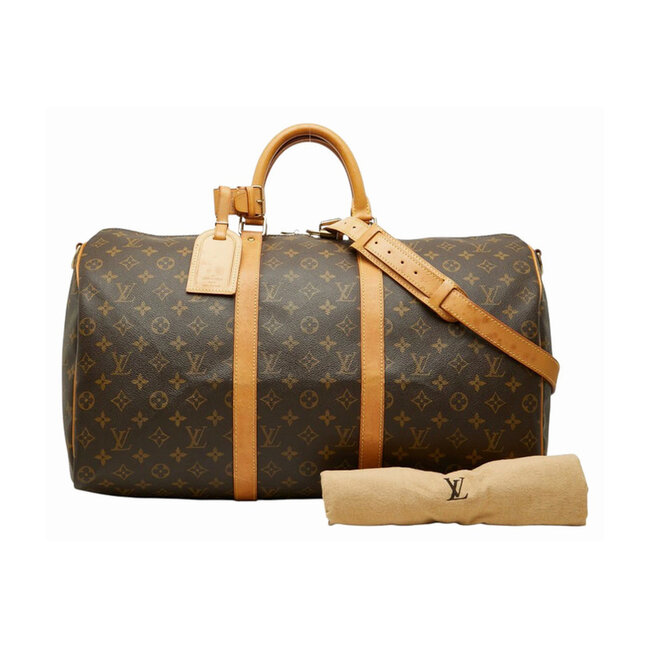 Duffle Louis Vuitton Keepall Bandouliere 50 Monogram Canvas Leather M41416 126105012
