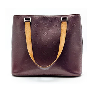 Handbag Louis Vuitton Stockton Monogram Mat Purple M55116 126095019