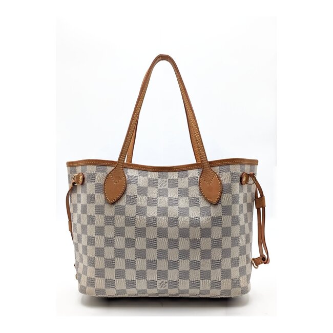 Handbag Louis Vuitton Neverfull PM Damier Azur N41362 126095017
