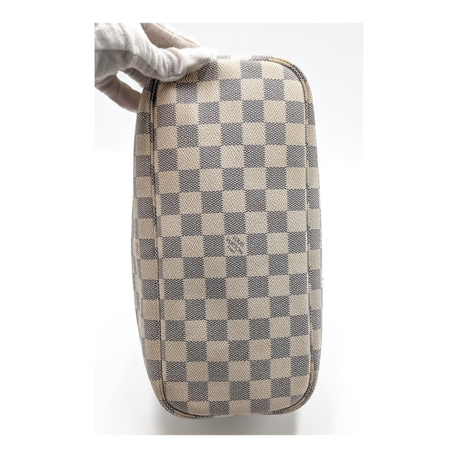 Handbag Louis Vuitton Neverfull PM Damier Azur N41362 126095017