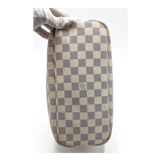 Handbag Louis Vuitton Neverfull PM Damier Azur N41362 126095017
