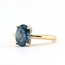 Ring Solitaire GIA: 1242085149 1.76ct Montana Greenish Blue Sapphire 14ky 2mm Sz5 3.6g 126100014