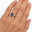 Ring Solitaire GIA: 1242085149 1.76ct Montana Greenish Blue Sapphire 14ky 2mm Sz5 3.6g 126100014