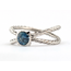 Ring David Yurman Cable GIA: 2245086083 .46ct Blue Montana Sapphire 950pt 7mm Sz6.5 5.76g 126100016