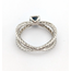 Ring David Yurman Cable GIA: 2245086083 .46ct Blue Montana Sapphire 950pt 7mm Sz6.5 5.76g 126100016