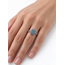 Ring Oval Milgrain 0.25ctw Diamonds 1.08ct Black Opal GIA: 2245085148 Platinum Sz6.5 4.25g 125120016