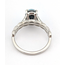 Ring Oval Milgrain 0.25ctw Diamonds 1.08ct Black Opal GIA: 2245085148 Platinum Sz6.5 4.25g 125120016