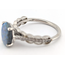 Ring Oval Milgrain 0.25ctw Diamonds 1.08ct Black Opal GIA: 2245085148 Platinum Sz6.5 4.25g 125120016