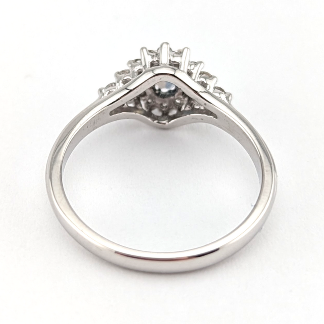 Ring .33ctw Round Diamonds 0.24ct Alexandrite GIA: 2245086068 14kw sz6.5 126097021