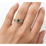 Ring Halo .38ctw Round Diamonds .52ct Montana Sapphire GIA: 5242086043 14ky 2.2mm Sz8.5 2.66g 125110046
