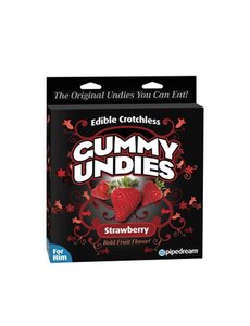 Pipedream Edible Male Gummy Undies - Strawberry
