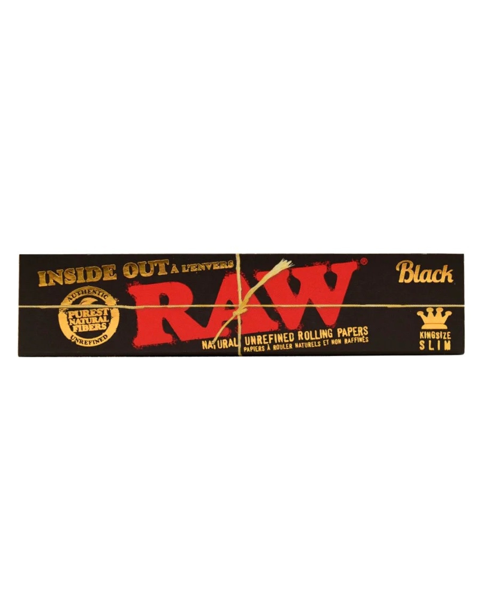 king palm Raw King Size - Classic - Black - Inside Out Rolling Papers