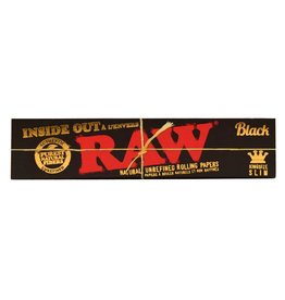 king palm Raw King Size - Classic - Black - Inside Out Rolling Papers