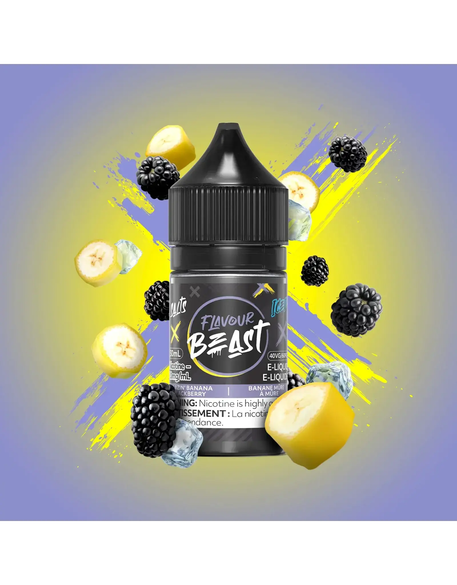 Flavour Beast E-Liquid Flavour Beast E-Liquid BLAZIN BANANA BLACKBERRY ICED(30ml/20mg)