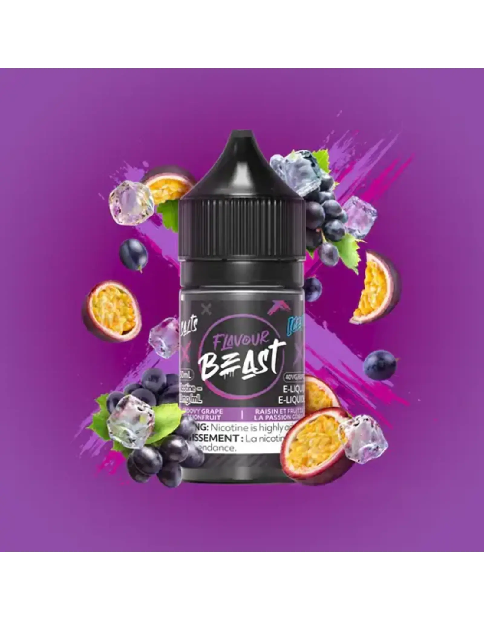 Flavour Beast E-Liquid Flavour Beast E-Liquid GROOVY GRAPE PASSIONFRUIT ICED(30ml/20mg)
