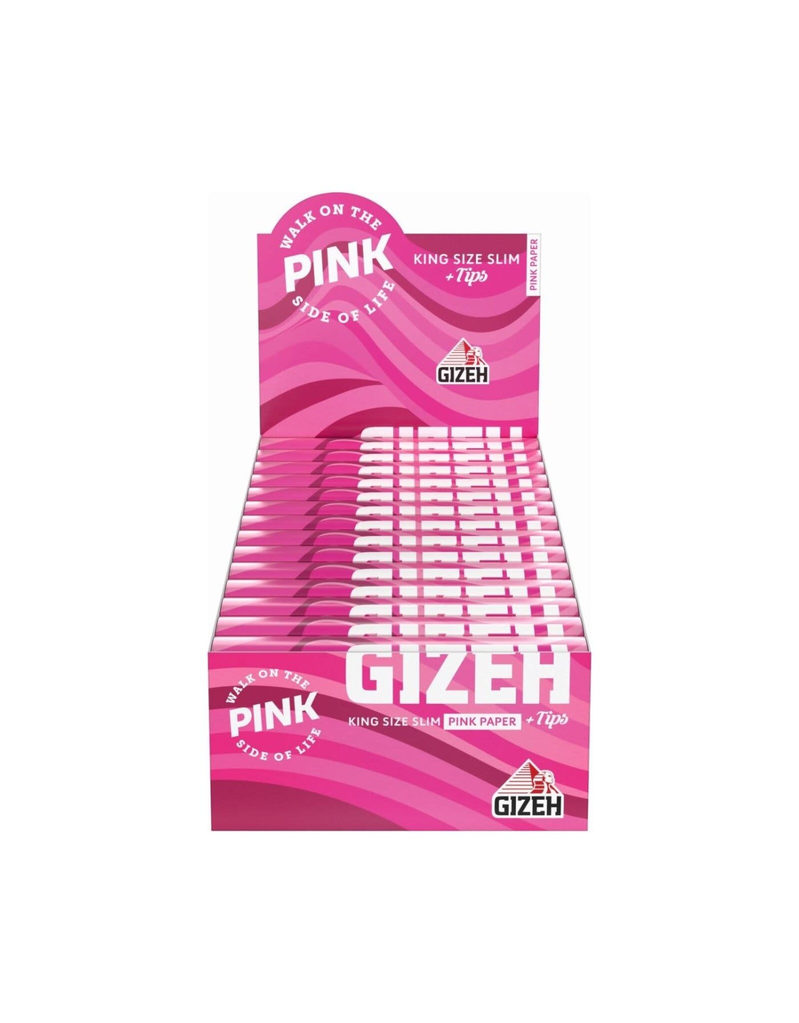 GIZEH GIZEH PINK KING SIZED PAPER AND TIPS