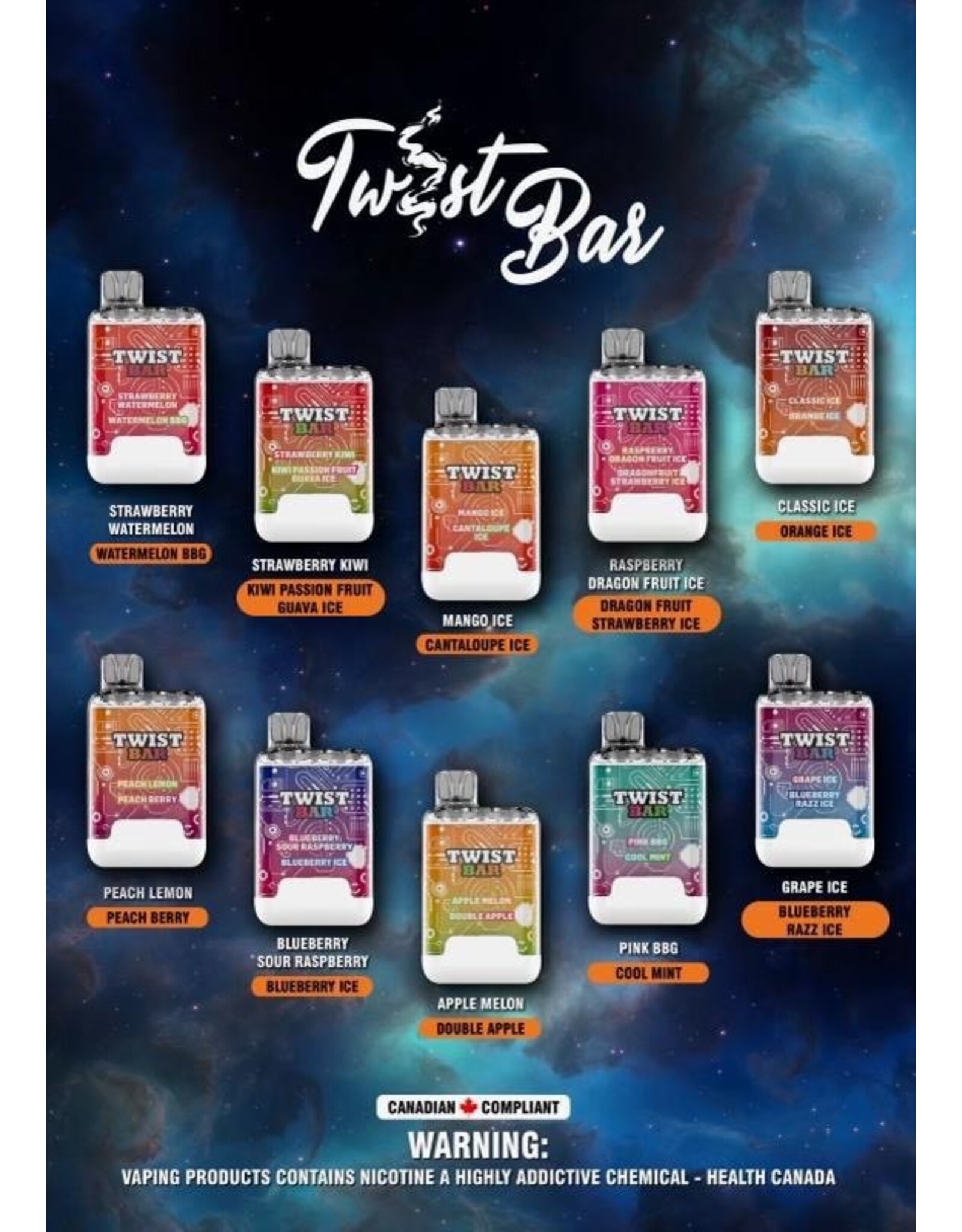 TWIST BAR TWIST BAR DISPOSABLES 2ML