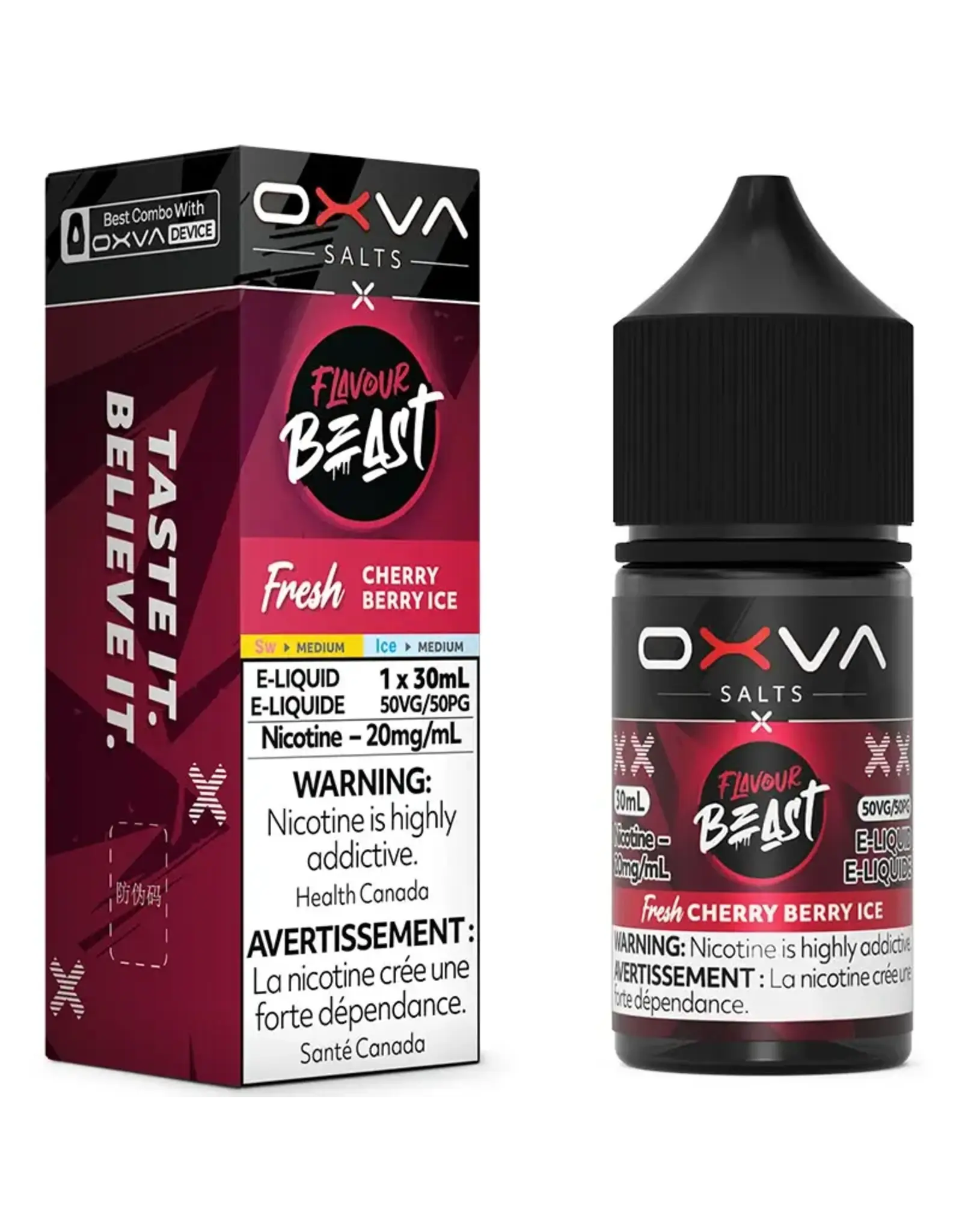 Flavour Beast E-Liquid Flavour Beast X OXVA E-Liquid FRESH CHERRY BERRY ICE 20MG/30ML
