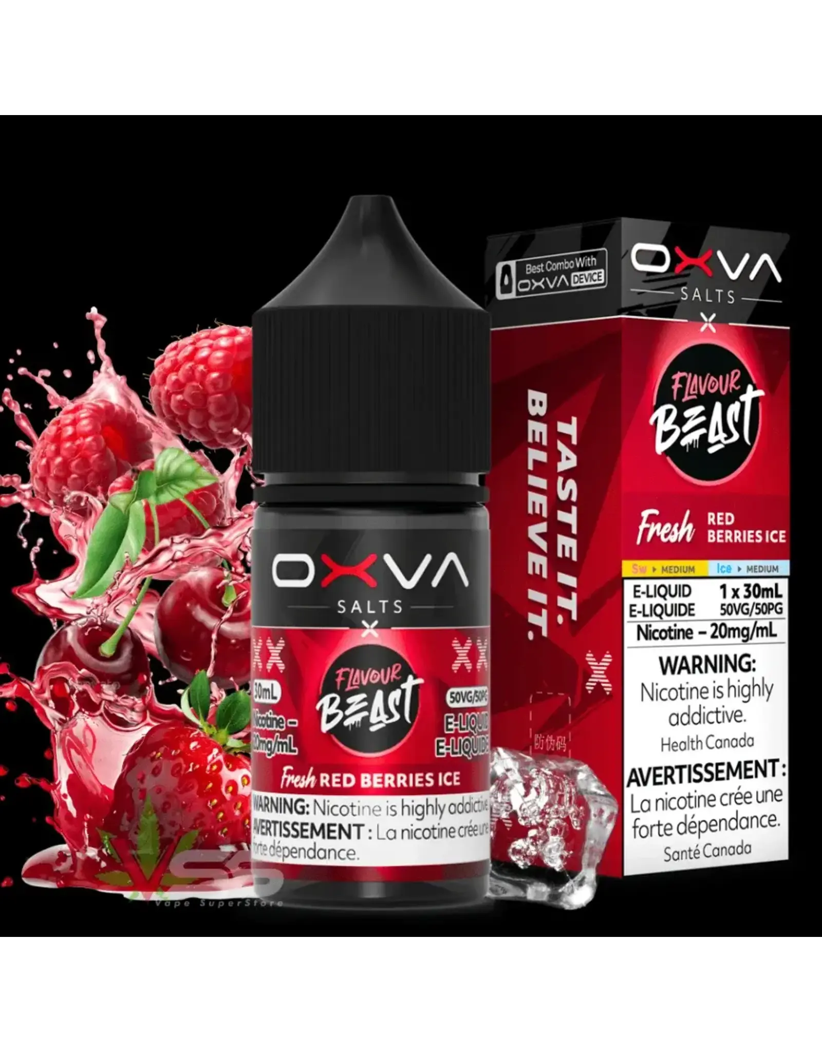Flavour Beast E-Liquid Flavour Beast X OXVA E-Liquid FRESH RED BERRIES ICE 20MG/30ML