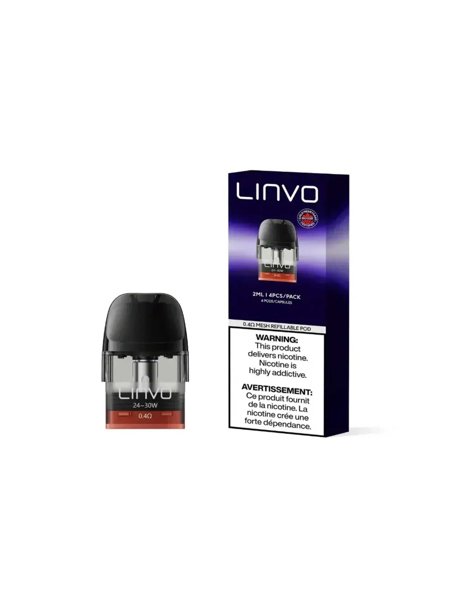 LINVO LINVO FORCE AIR 0.4 OHM REPLACEMENT POD 2ML (1 PIECE)