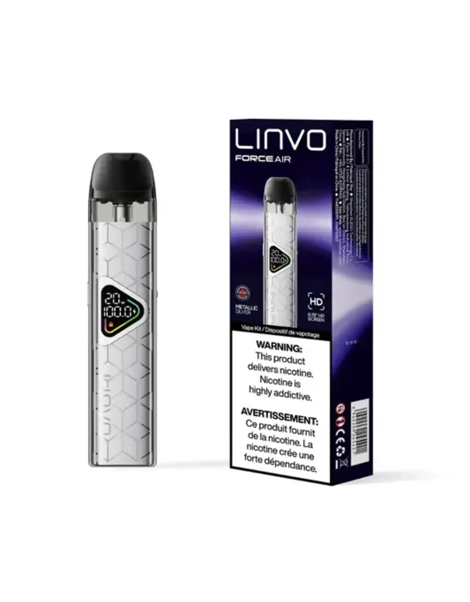 LINVO LINVO FORCE AIR POD KIT METALLIC SILVER 2ML
