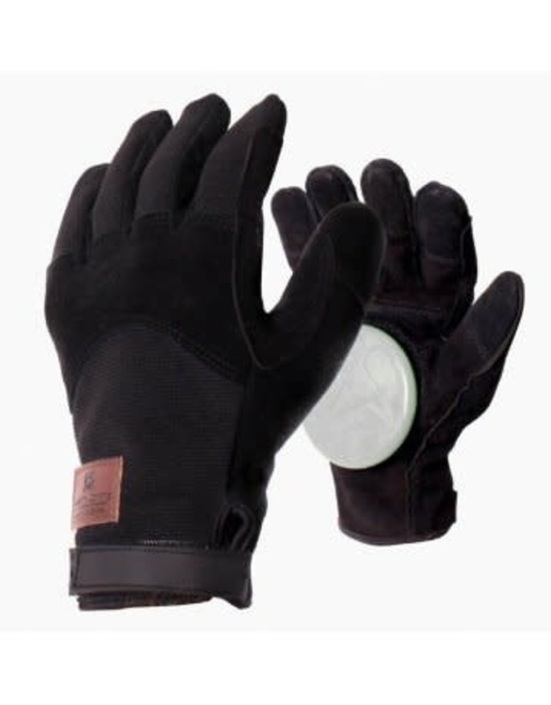 Landyachtz Landyachtz Freeride Leather Patch Slide Glove XL w/slide pucks Black