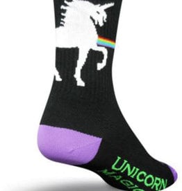 SOCKGUY SG6"CREW UNICORN EXPRESS L/XL