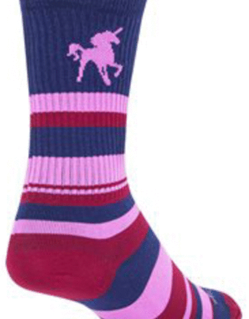 SOCKGUY SG 6" CREW PINK UNICORN S/M