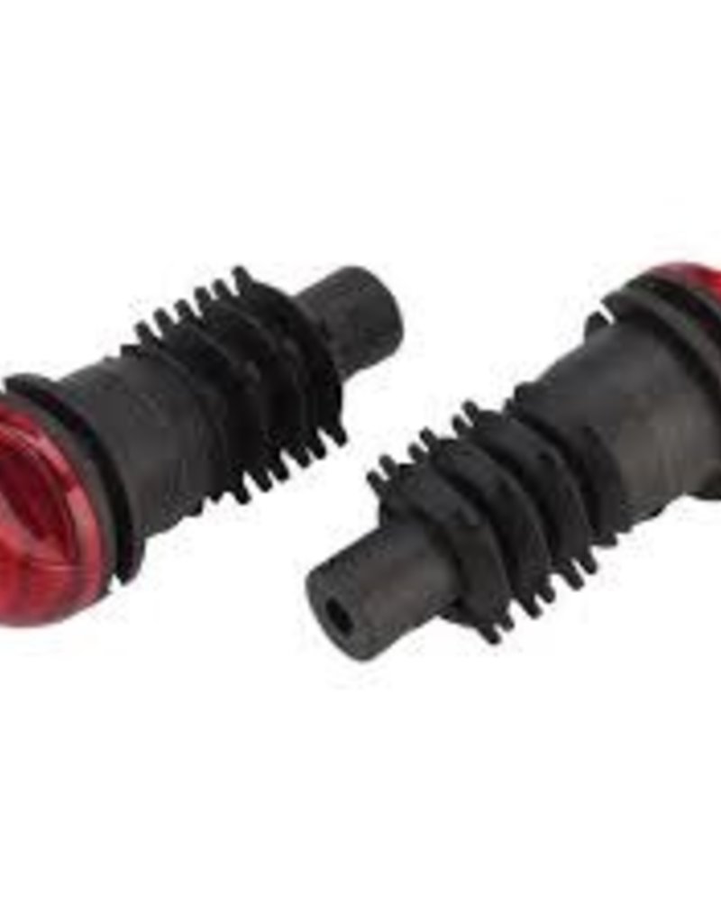 MSW MSW Bar End Lightset with Motion Sensor: Black/Red