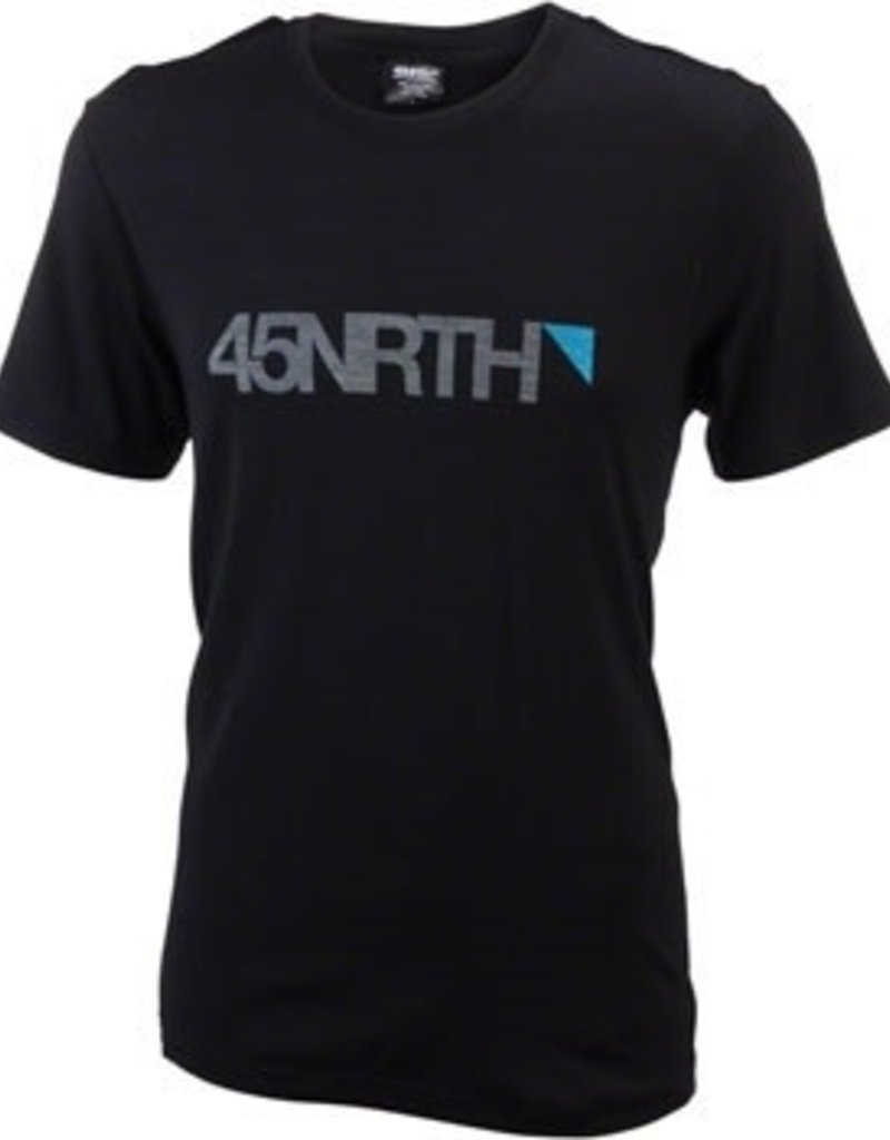 45NRTH 45N MERINO WOOL T BLK MENS MD