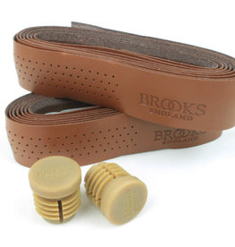 Brooks Brooks, Perforated Leather, Handlebar tape, Honey