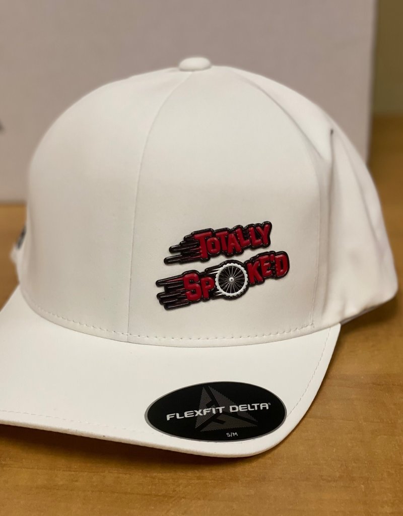 Totally Spoke'd Totally Spoke'd Delta Cap Front Logo White L/XL