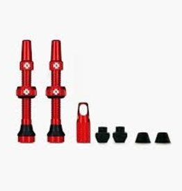 Muc-Off Muc-Off, V2, Tubeless Valve, Presta, 44mm, Red, Pair