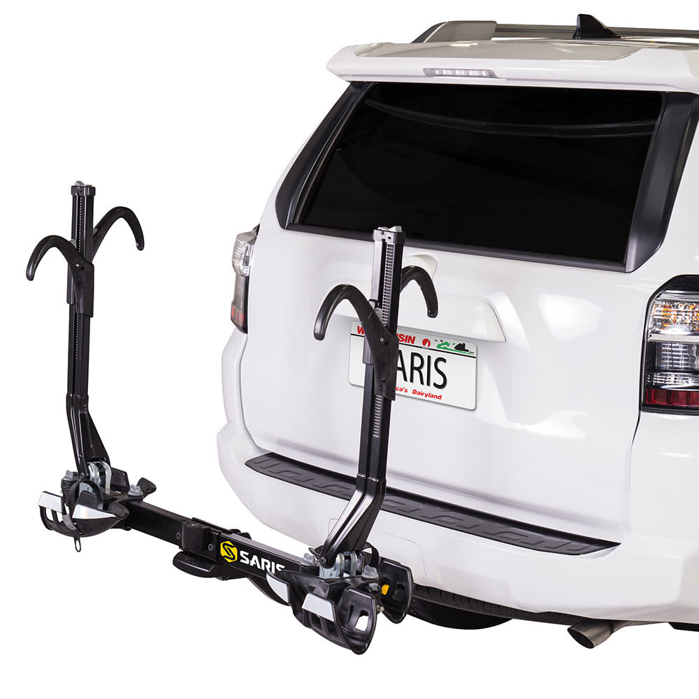 Saris Saris, SuperClamp EX, Hitch mounted bike rack, 2 Bikes, 2'' OR 1 1/4", Black Totally Spoke'd