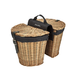 ELECTRA Basket Electra Rattan Panniers w/Liner Natural Rear