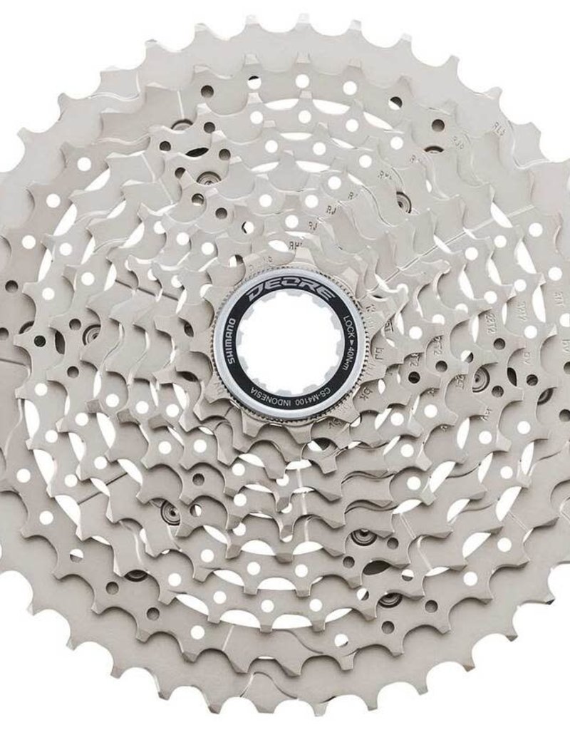 Shimano CASSETTE SPROCKET, CS-M4100, 11-42T, DEORE, 10-SPEED, 11-13-15-18-21-24-28-32-37-42T