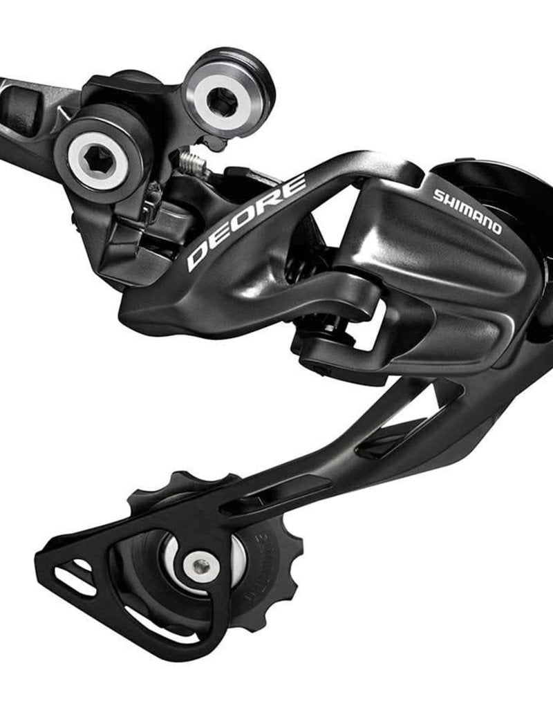 Shimano REAR DERAILLEUR, RD-M610, DEORE, SGS 10-SPEED TOP-NORMAL, SHADOW DESIGN, DIRECT ATTACHMENT(DIRECT MOUNT COMPATIBLE), BLACK, IND.PACK