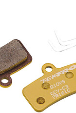 TEKTRO Tektro Q10YS Disc Brake Pads - Resin, For Use With 4-Piston Caliper, Yellow