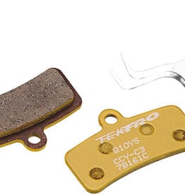 TEKTRO Tektro Q10YS Disc Brake Pads - Resin, For Use With 4-Piston Caliper, Yellow