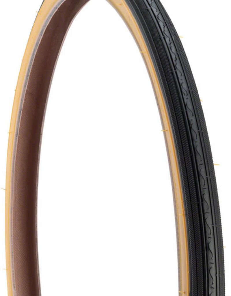 KENDA Kenda Street K40 Tire - 24 x 1-3/8, Clincher, Wire, Black/Tan, 22tpi