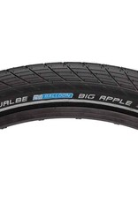 SCHWALBE Schwalbe Big Apple Tire 26 x 2.35, Wire Bead, RaceGuard, Black/Reflect