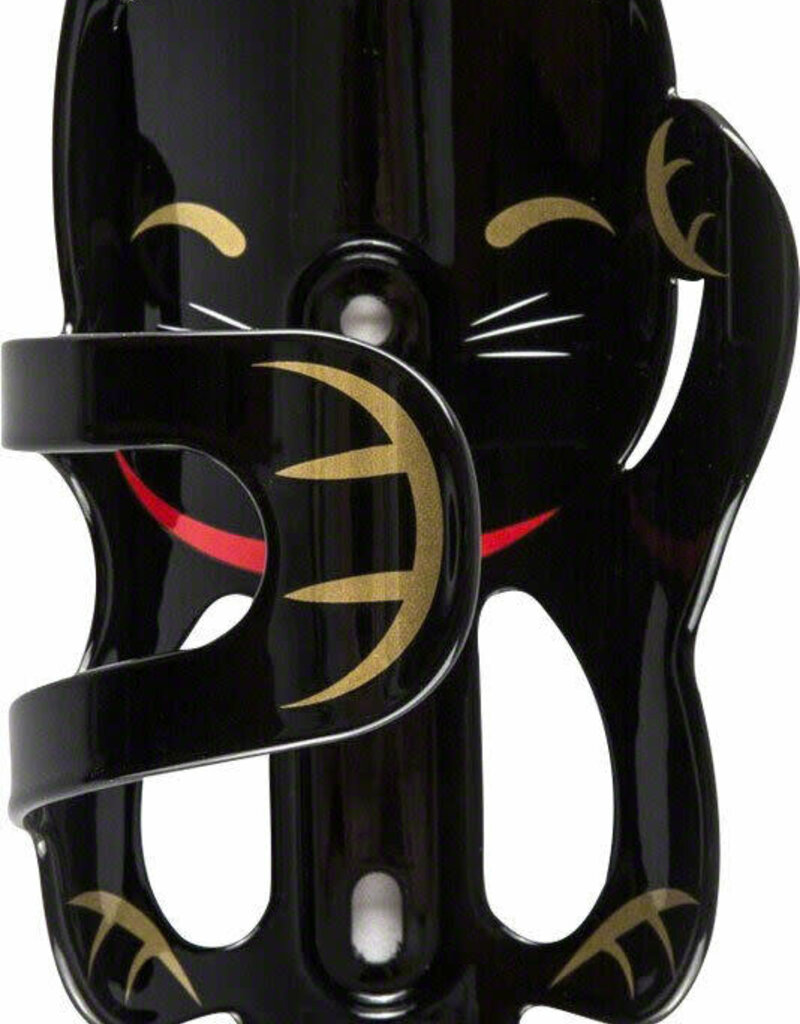 Portland Design Works The Lucky Cat Cage Bottle Cage, Black