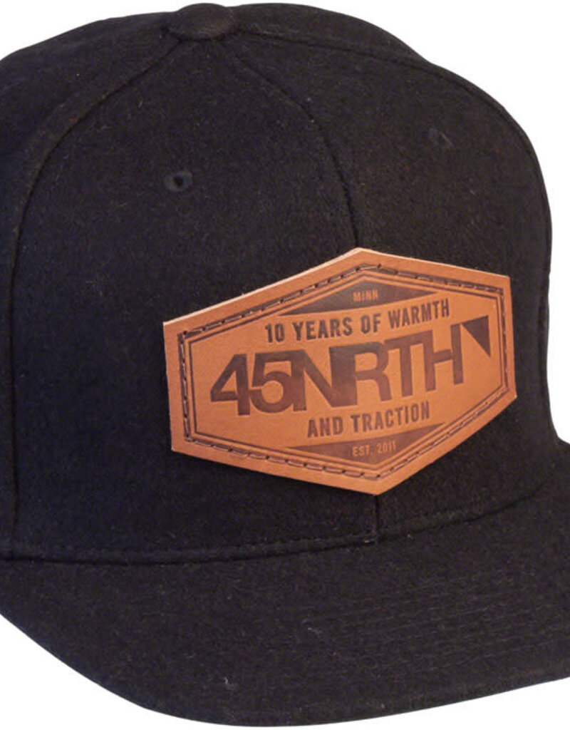 45NRTH 45NRTH 10th Anniversary Wool Snapback Hat - Black, Adjustable