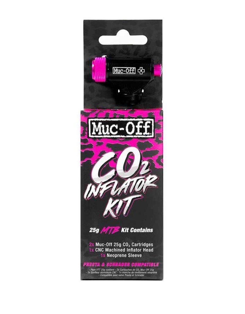 Muc-Off Muc-Off, CO2 Inflator Kit, 25g MTB, Threaded, Presta, Schrader, Kit