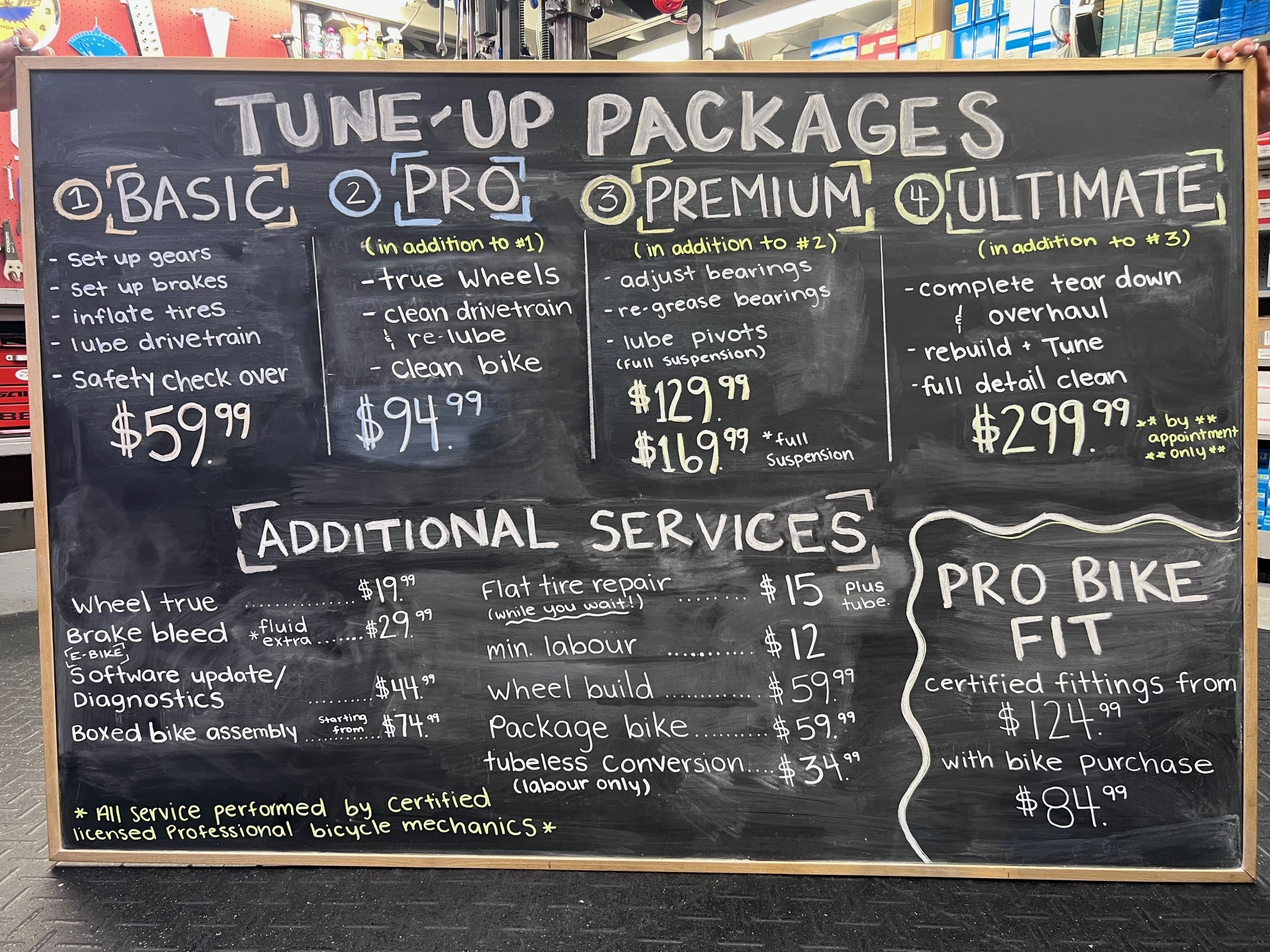 Service Pricing