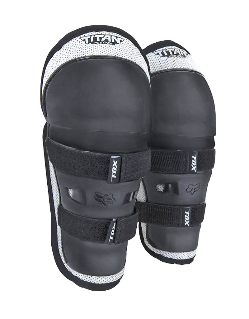 Fox PeeWee Titan Knee/Shin G [Black/Silver]