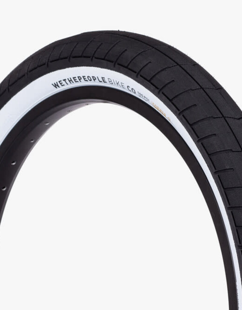 We The People WTP ACTIVATE TIRE 100 PSI 2.4" BLK/WHT SIDEWALL