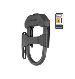 HIPLOK Hiplok DX F Lock w/Frame Clip, All Black