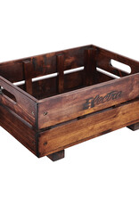 ELECTRA Electra Wooden Crate MIK Basket Pine Brown