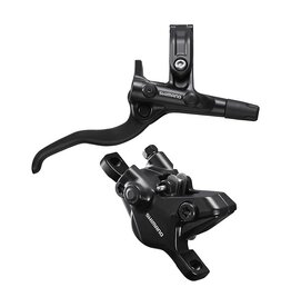 Shimano DISC BRAKE ASSEMBLED SET/J-kit, BL-M4100(R), BR-MT410(R), BLACK, W/O ADAPTER, RESIN PAD (W/O FIN), 1700MM HOSE (SM-BH59-SS BLACK), W/CONNECTER INSERT